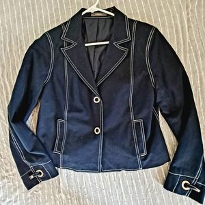 Vtg. Liz Claiborne Navy Jacket/ Blazer Size M